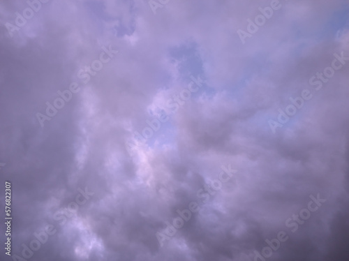 Clouds that look or look purple