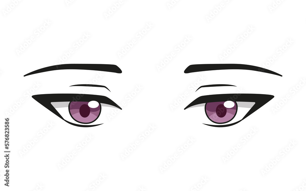 Premium Vector  Anime manga boy expressions eyes set