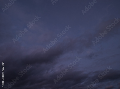 Nightfall. Cloudy covering the sky © Nature1213