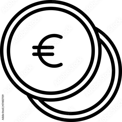 euro coin icon