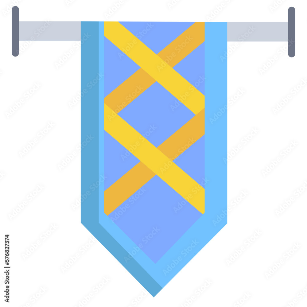 Obraz premium Criss cross flag icon