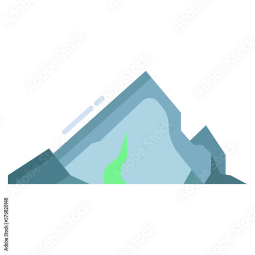 ice peak mountain icon