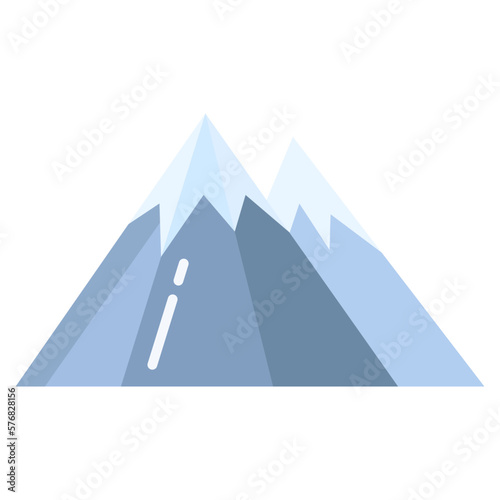 ice glacier mountain icon
