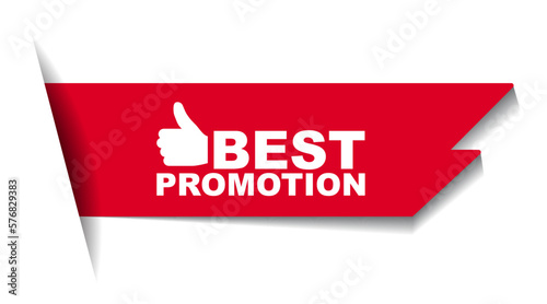 red vector illustration banner best promotion