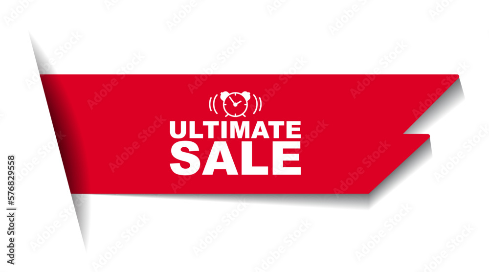 red vector illustration banner ultimate sale red vector illustration banner ultimate sale