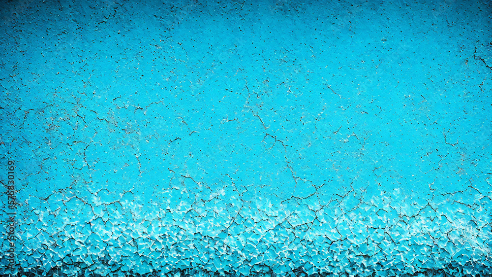 Muro de Hormigón con Superficie Rugosa en Color Azul, IA Generativa