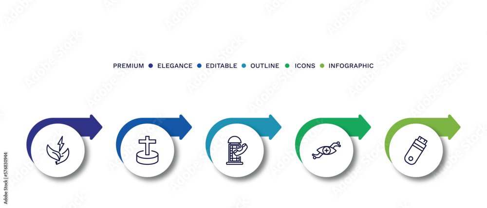 set of thin line icons. outline icons with infographic template. linear icons such as set of thin line icons. outline icons with infographic template. linear icons such as