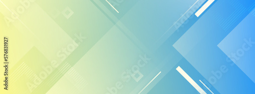 banner background. abstract colorful.blue and yellow. memphis. eps 10