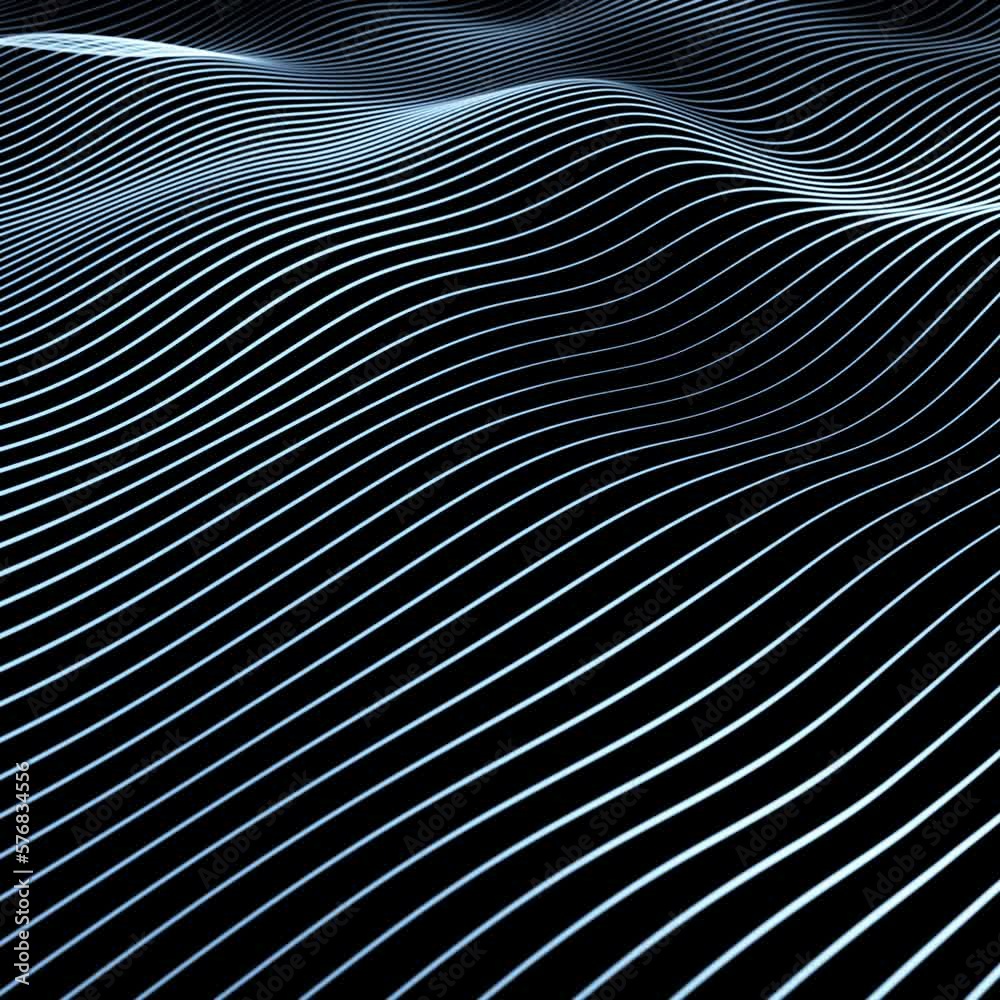 Slow motion wave lines looping square resolution background Slow motion wave lines looping square resolution background