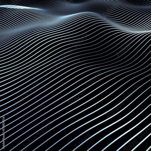 Wallpaper Mural Slow motion wave lines looping square resolution background Torontodigital.ca