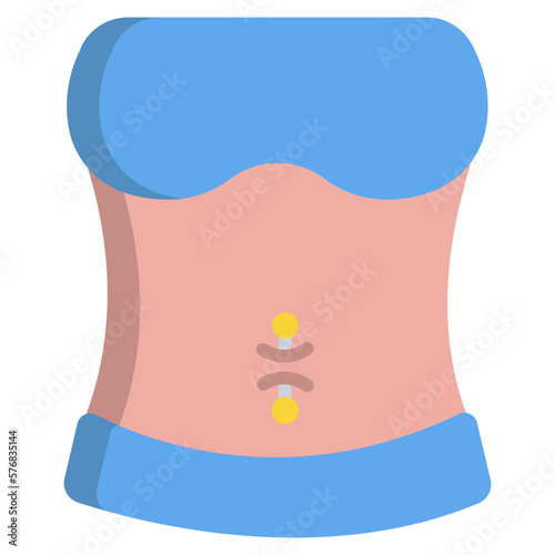 Navel piercing icon
