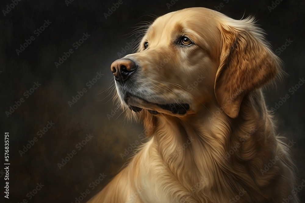 golden retriever portrait