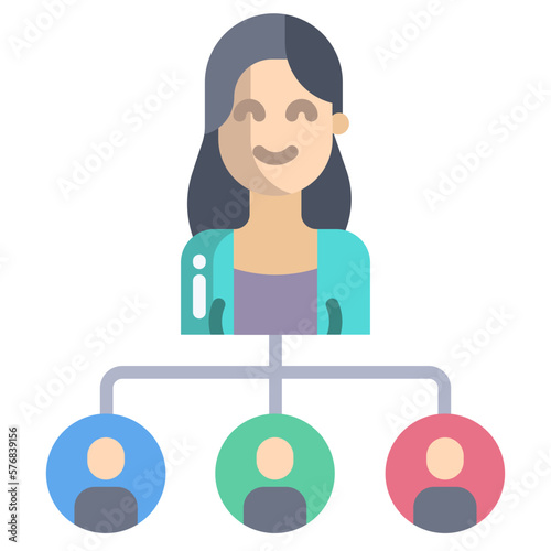 Manager Woman icon