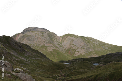 Lake district england, great gable isolated