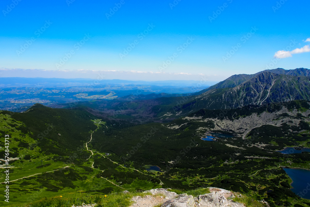 Naklejka premium Polish nature and natural scenery, mountains and high Tatras