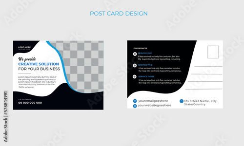 Modern, Minimal, Corporate, Marketing, Business proposal, Promotion, Advertise, Publication, Postcard template design.
