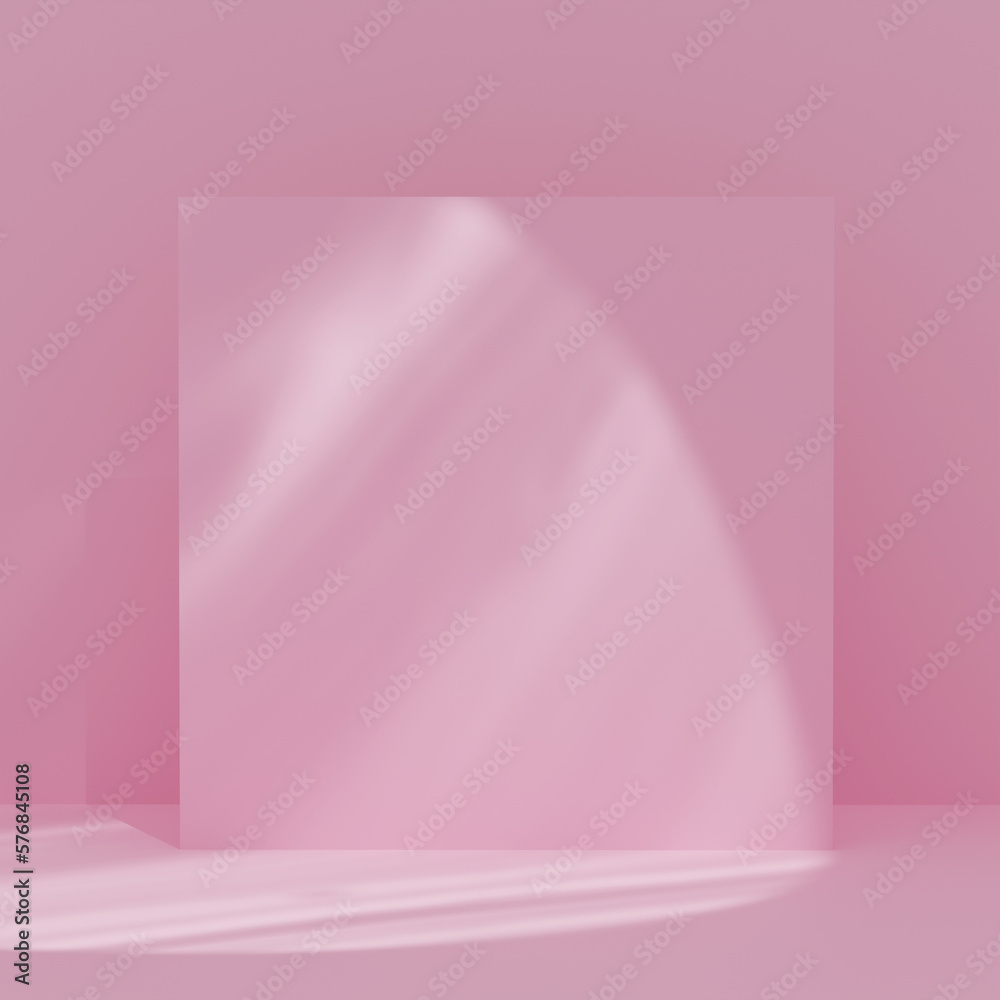 Pink mock up studio light with soft shadow, product presentation, 3d illustration. Pink mock up studio light with soft shadow, product presentation, 3d illustration.