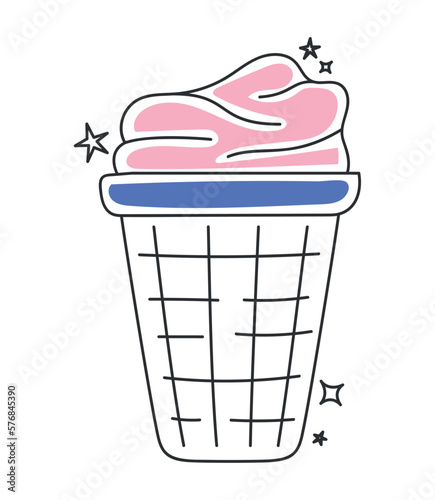 clean laundry basket design