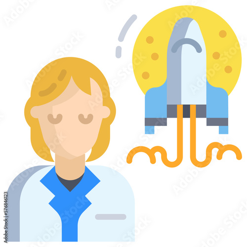 Woman Scientist icon