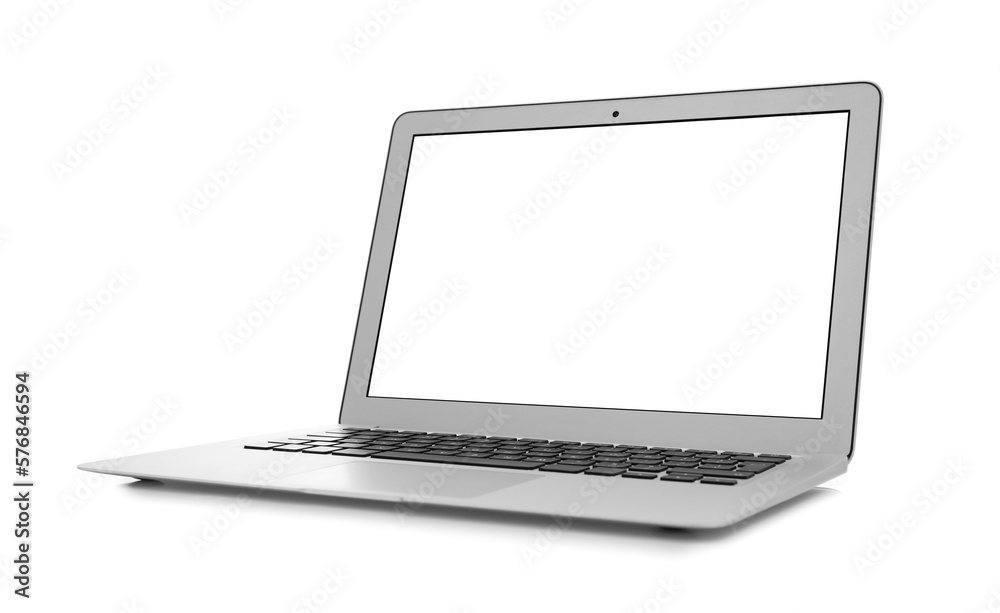 Modern laptop isolated on white background Modern laptop isolated on white background