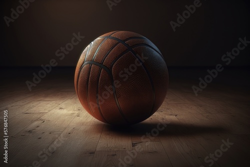 Basketball background. AI Generation © yuliachupina