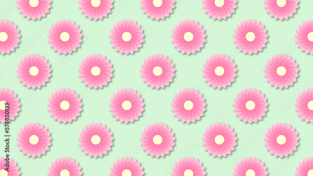 pattern with pink flowers pattern with pink flowers