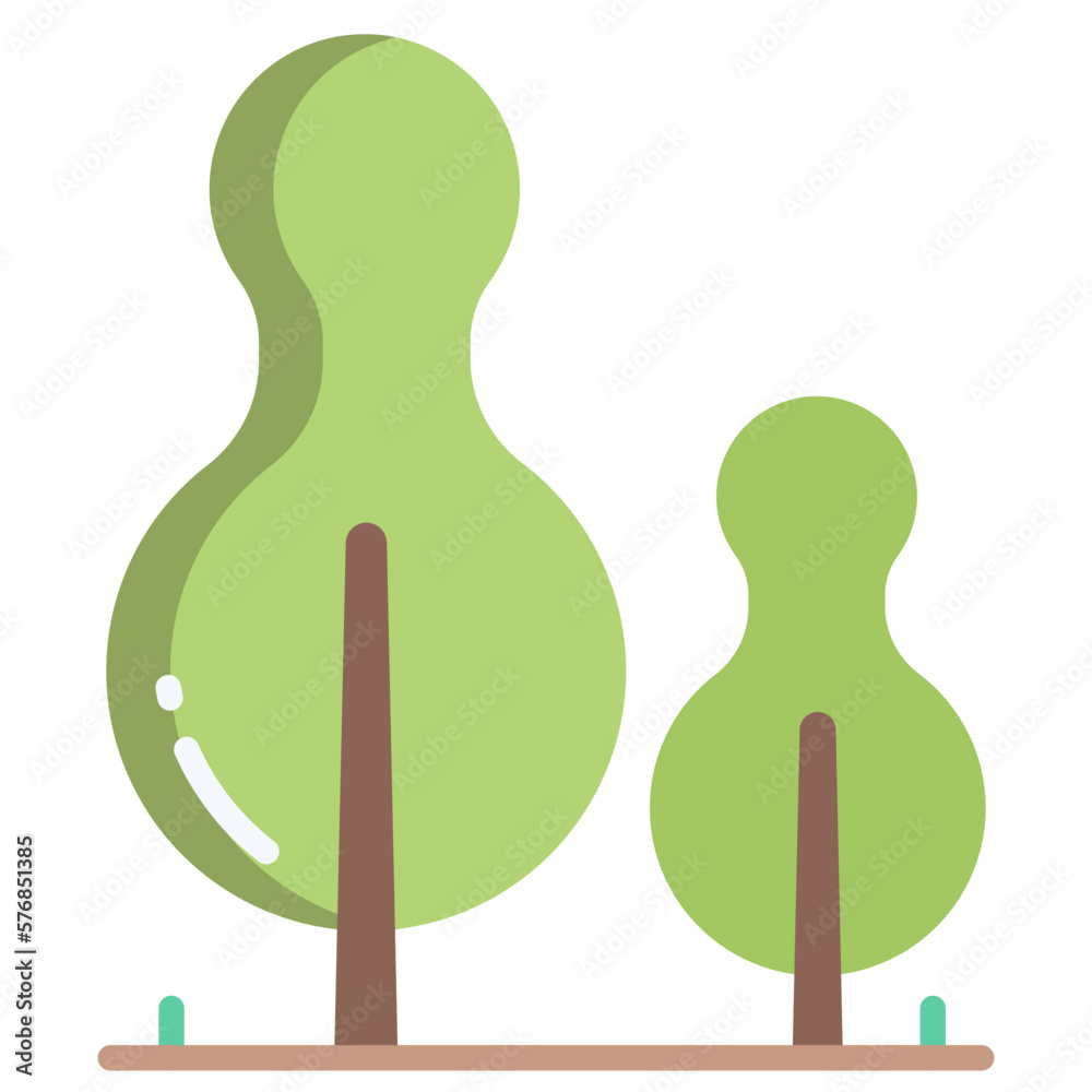 Fototapeta premium Cypress tree icon