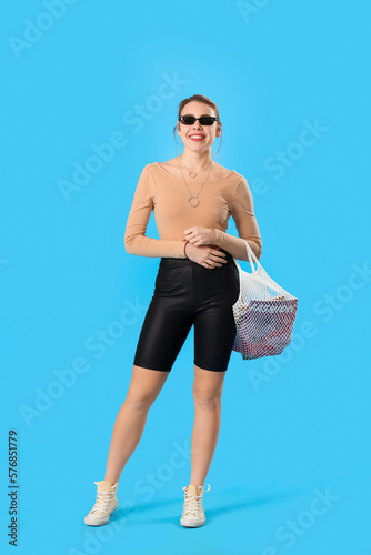 Stylish young woman with st...