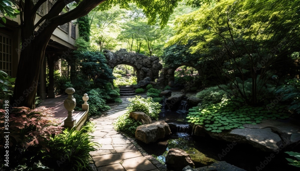 Urban Enchantment. A Hidden Garden. Generative AI. Urban Enchantment. A Hidden Garden. Generative AI.