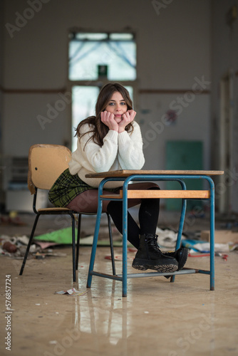 girl in school