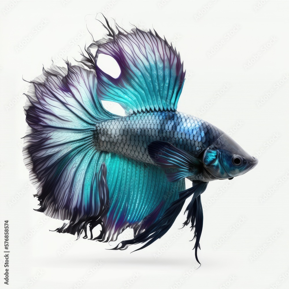 Betta Fish. Isolated on White Background. Betta Fish. Isolated on White Background.