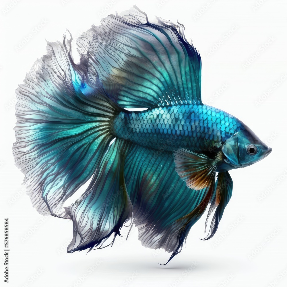 Betta Fish. Isolated on White Background. Betta Fish. Isolated on White Background.