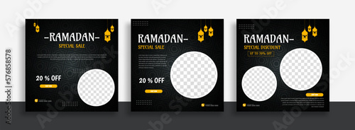 ramadan special sale  social media post banner design template. ramdan square web banner design.
