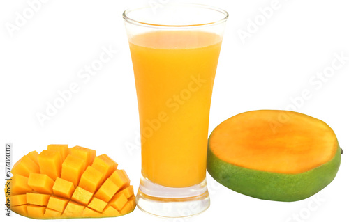 Mango juice with fruits