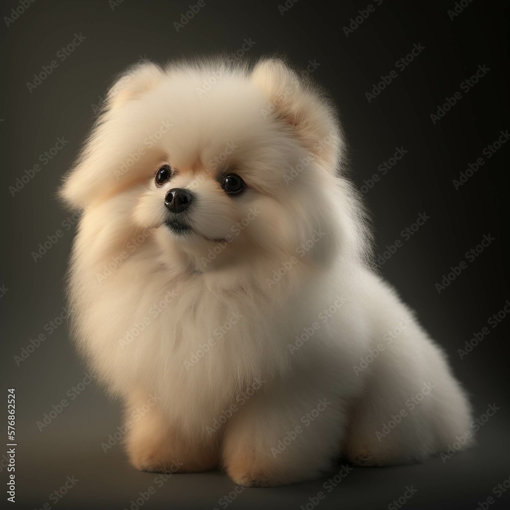 Cute furry little dog