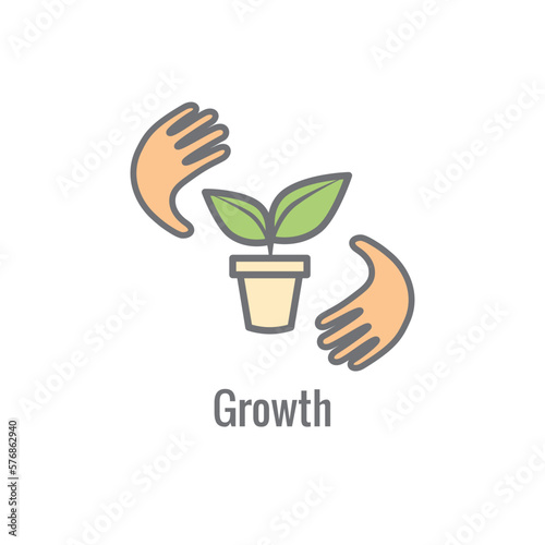 Core Values icon with value driven icon describing part of core values