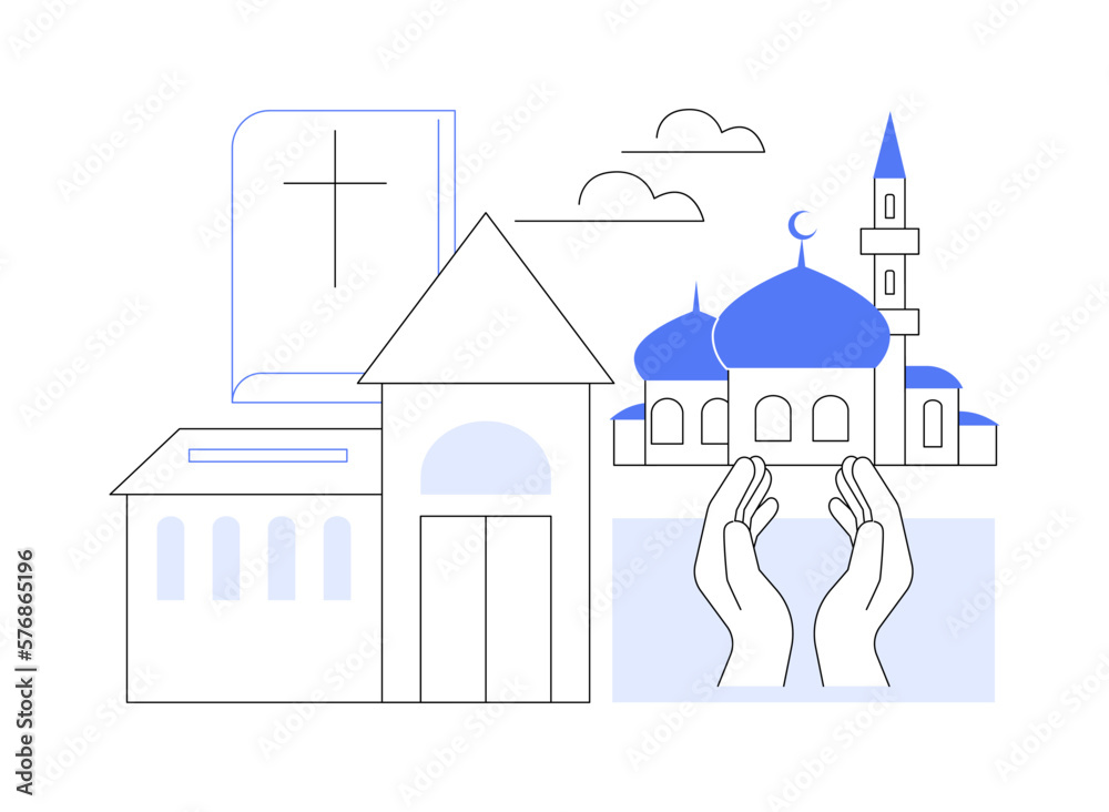 Religious institution abstract concept vector illustration. Religious institution abstract concept vector illustration.