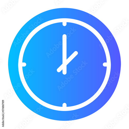 clock gradient icon