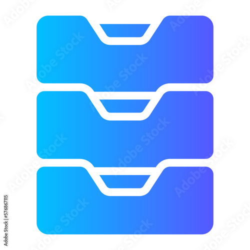 drawers gradient icon
