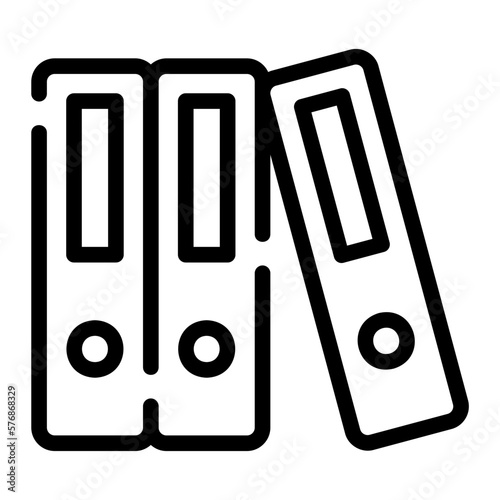 binders line icon
