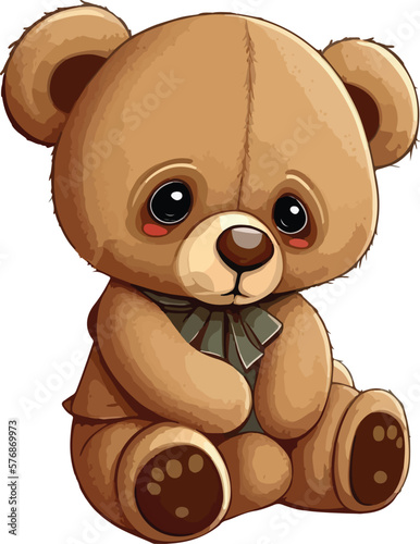 teddy bear with a glass