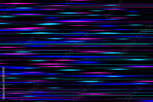 Cyber ​​speed light technology striped horizontal dark purple blue abstract background