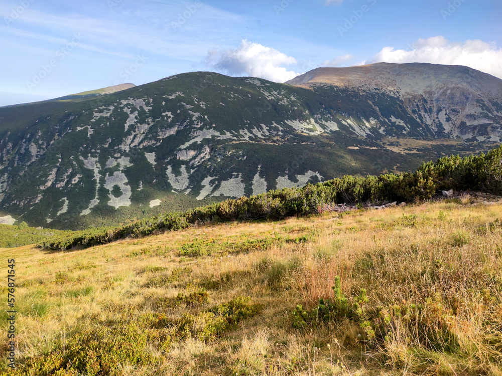Naklejka premium Summer view of Rila mountain at Yastrebets area, Bulgaria