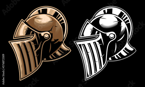 Warrior Knight Medieval era helmet set