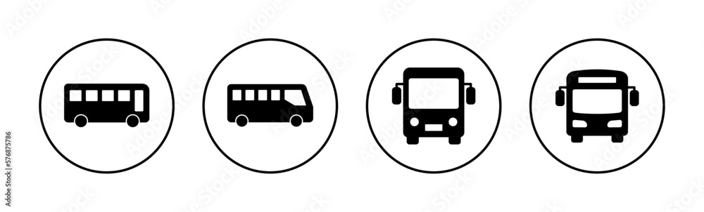 Bus icon vector for web and mobile app. bus sign and symbol. transport symbol Bus icon vector for web and mobile app. bus sign and symbol. transport symbol