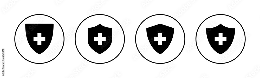 Health insurance icon vector for web and mobile app. Insurance document sign and symbol Health insurance icon vector for web and mobile app. Insurance document sign and symbol