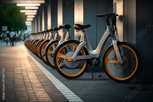 Personal mobility DDTR shared bikes and e-bikes, shared e-scooters, electric city transport, generative ai