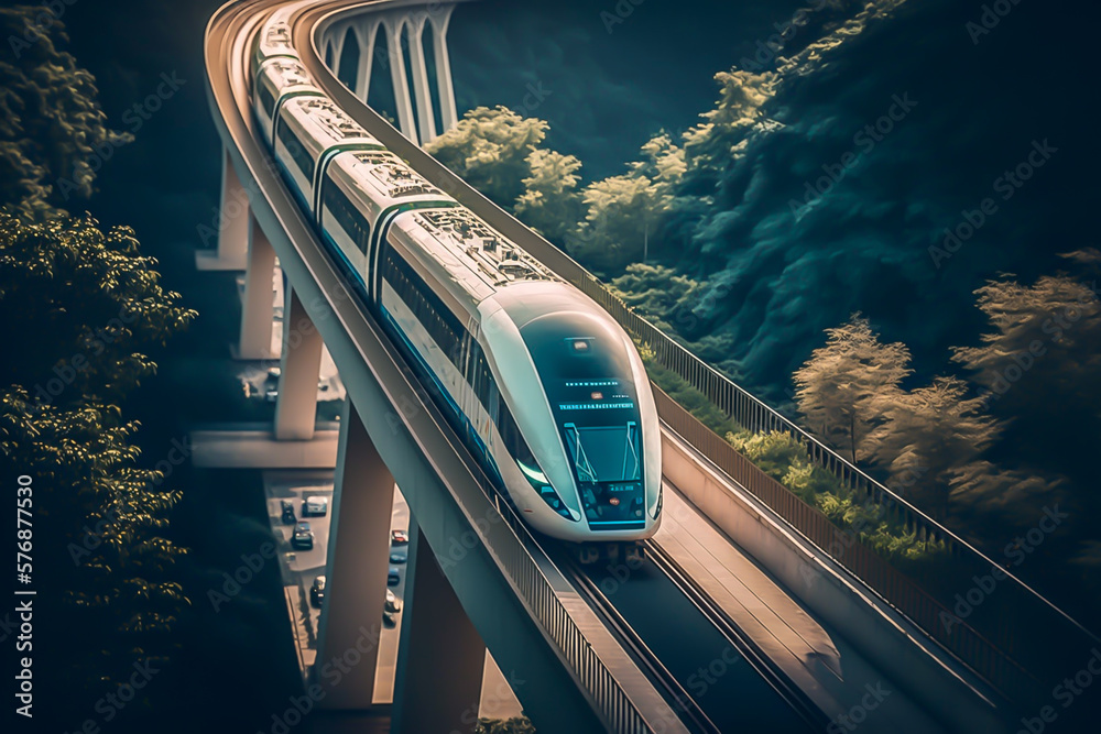futuristic concept train