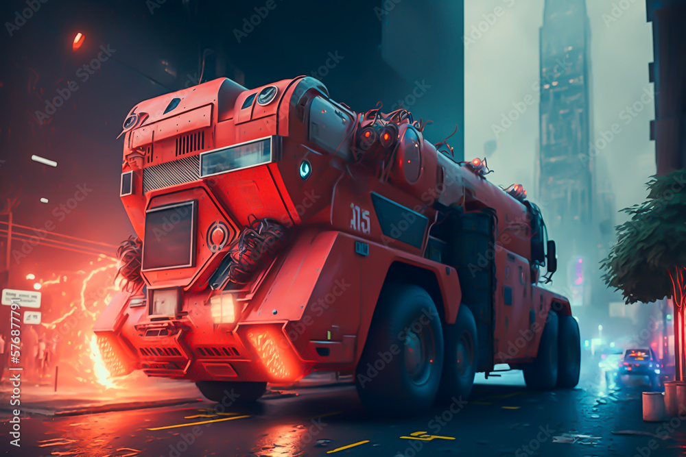 Fire truck of the future, generative ai