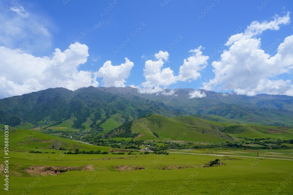 Paisaje de El Mollar, Tafi del Valle, Tucuman, Argentina, montañas.